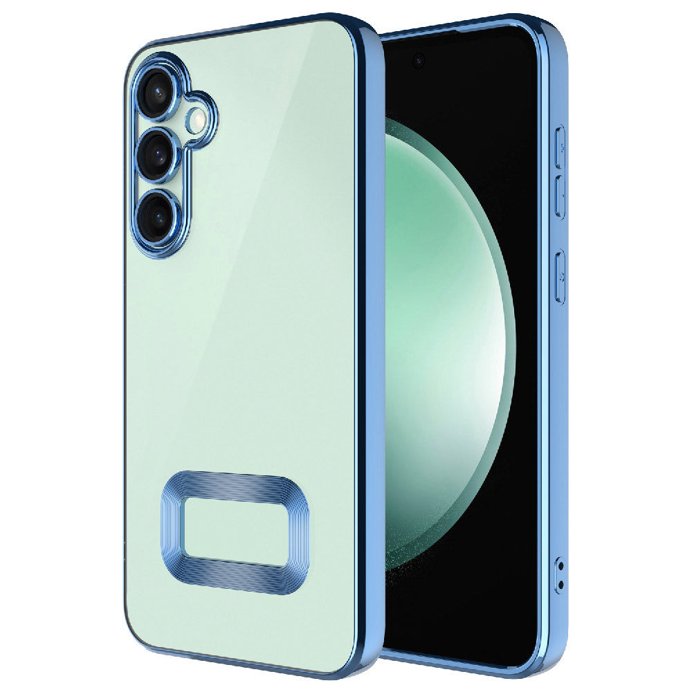 Galaxy A26 Kılıf Kamera Korumalı Logo Gösteren Zore Omega Kapak Lila