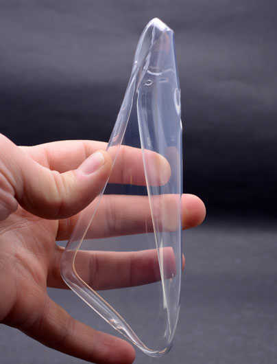 Alcatel U5 Kılıf Zore Süper Silikon Kapak Renksiz