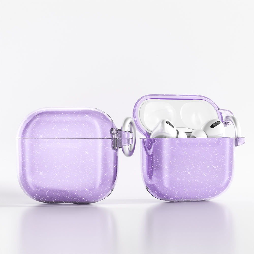 Apple Airpods 4 Zore Allstar Airbag 32 Parlayan Simli Saydam Renkli Kılıf Şeffaf