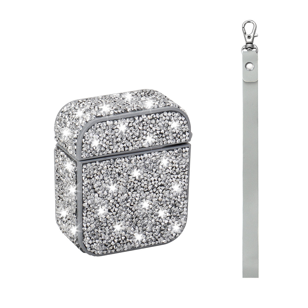 Apple Airpods Zore Airbag 45 Bilek Askı Aparatlı Simli Şeffaf Kılıf