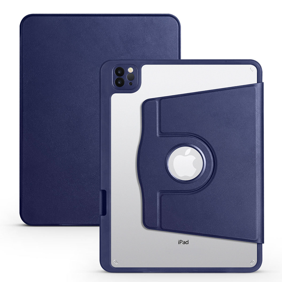 Apple iPad 10.2 (8.Nesil) Kılıf Zore Termik Kalem Bölmeli Dönebilen Standlı Kılıf Pembe