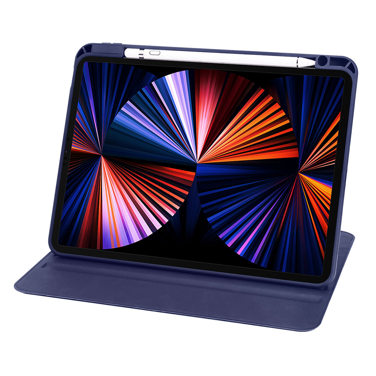 Apple iPad 10.2 (8.Nesil) Kılıf Zore Termik Kalem Bölmeli Dönebilen Standlı Kılıf Pembe
