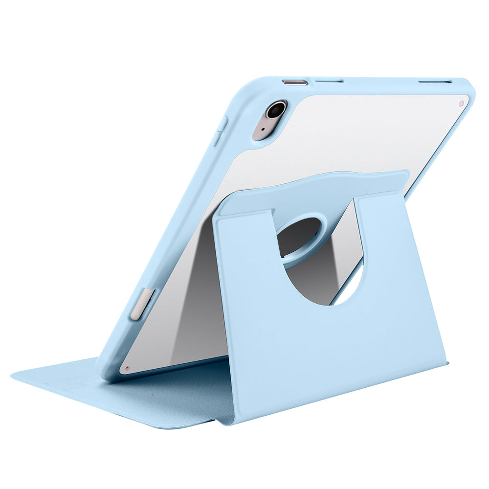Apple iPad 10.9 2022 (10.Nesil) Kılıf Zore Termik Kalem Bölmeli Dönebilen Standlı Kılıf Lacivert