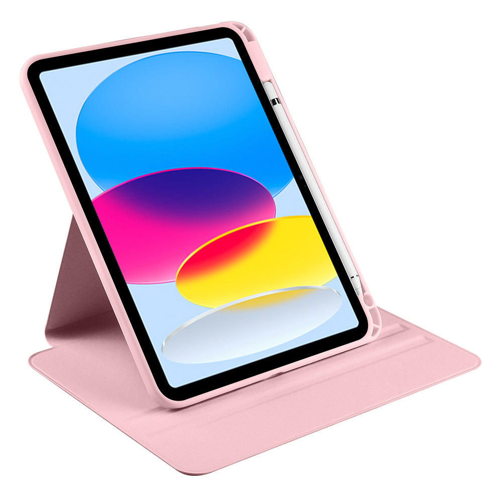 Apple iPad 10.9 2022 (10.Nesil) Kılıf Zore Termik Kalem Bölmeli Dönebilen Standlı Kılıf Lacivert