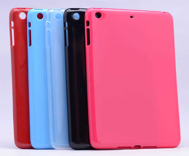 Apple iPad Mini 2 3 Kılıf Zore Tablet Süper Silikon Kapak Siyah
