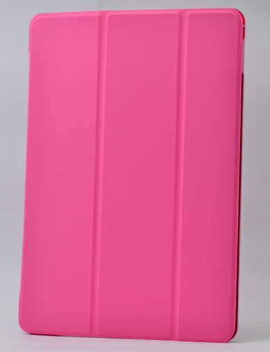 Apple iPad Mini 2 3 Zore Smart Cover Standlı 1-1 Kılıf Pembe Koyu
