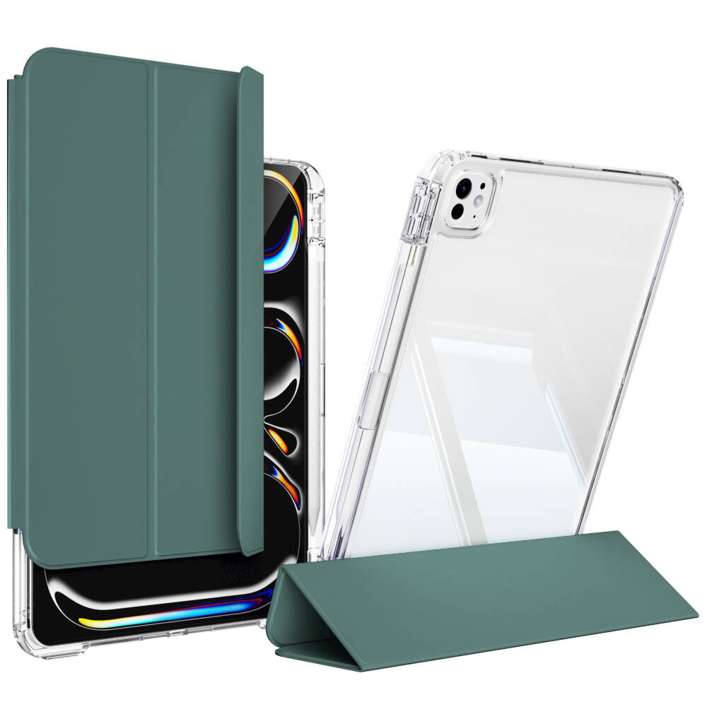 Apple iPad Pro 11 2025 M5 Kılıf Magnetik Ayrılabilen Airbagli Zore Sliding Tablet Kılıfı