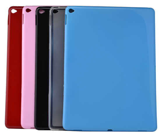 Apple iPad Pro 12.9 2015 Kılıf Zore Tablet Süper Silikon Kapak Pembe