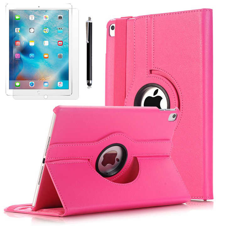 Apple iPad Pro 9.7 2016 Zore Dönebilen Kılıf Pembe Koyu