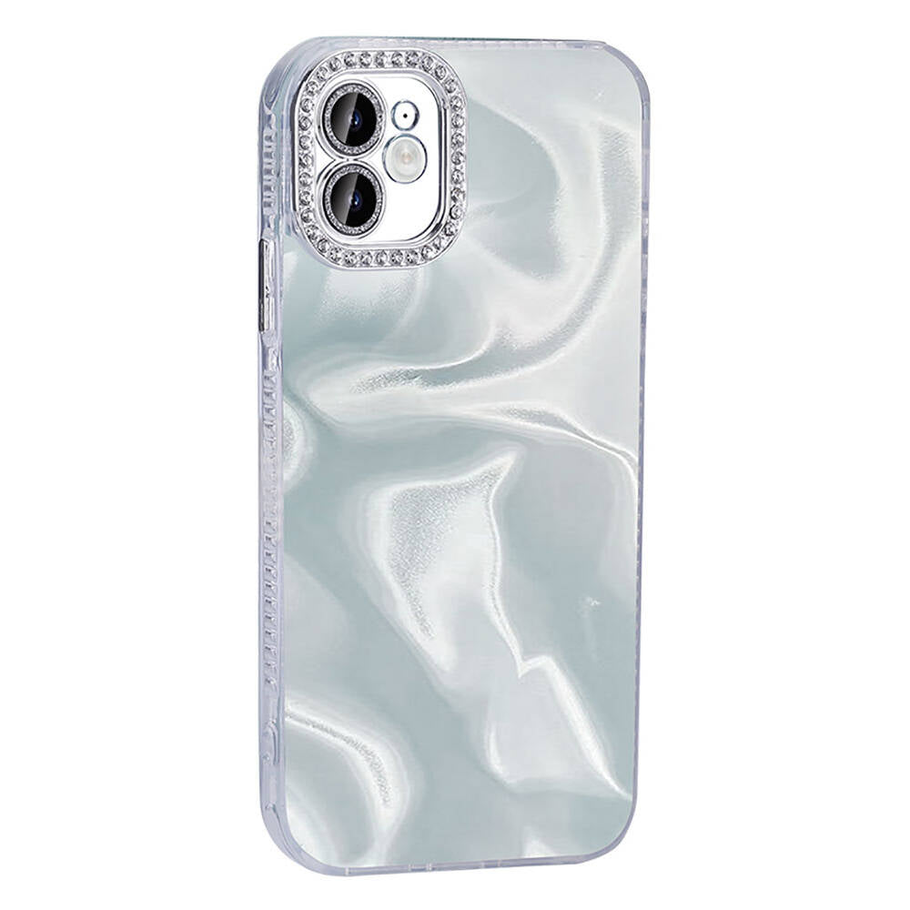 Apple iPhone 11 Kılıf Airbagli Parlak Taş Detay Tasarımlı Zore Esila Kapak Pembe