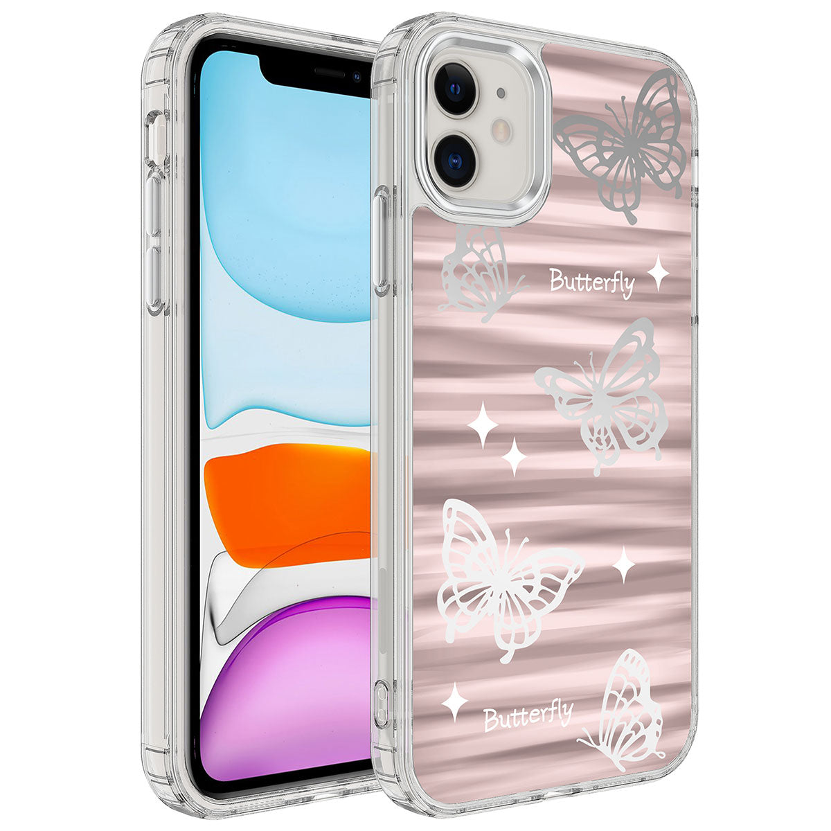 Apple iPhone 11 Kılıf Airbagli Parlak Tasarımlı Zore Mimbo Kapak NO5