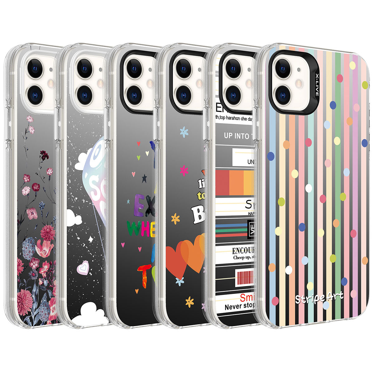 Apple iPhone 11 Kılıf Desenli Zore Silver Sert Kapak You