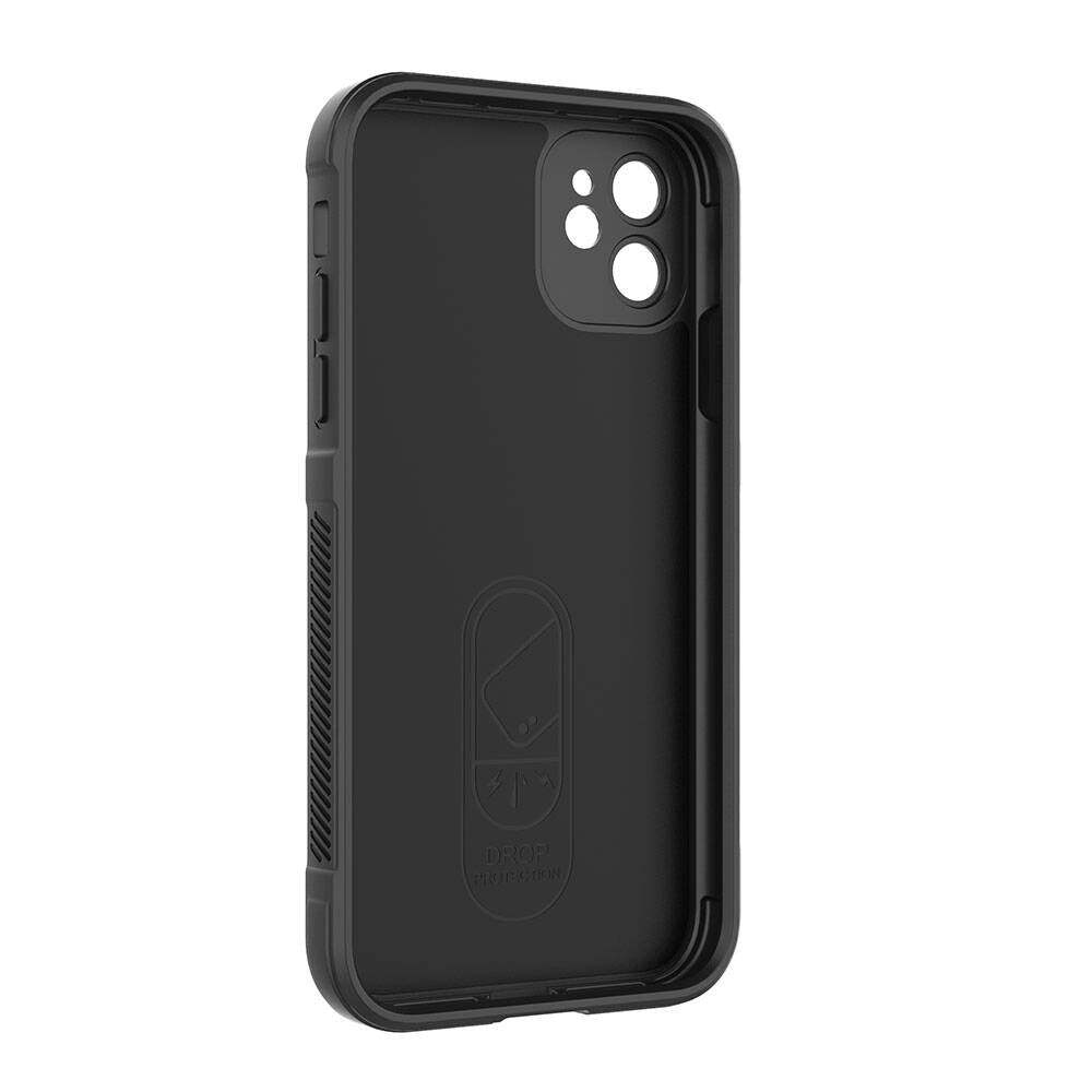 Apple iPhone 11 Kılıf Esnek TPU Oyuklu Arka Yüzey Tasarımlı Zore Etnik Silikon Kapak Kırmızı