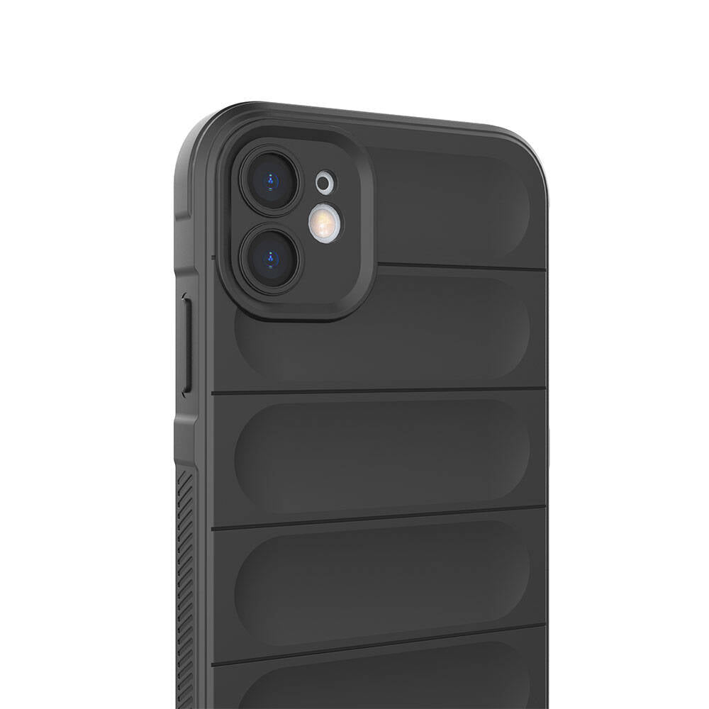 Apple iPhone 11 Kılıf Esnek TPU Oyuklu Arka Yüzey Tasarımlı Zore Etnik Silikon Kapak Kırmızı