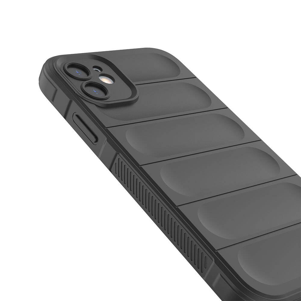 Apple iPhone 11 Kılıf Esnek TPU Oyuklu Arka Yüzey Tasarımlı Zore Etnik Silikon Kapak Kırmızı