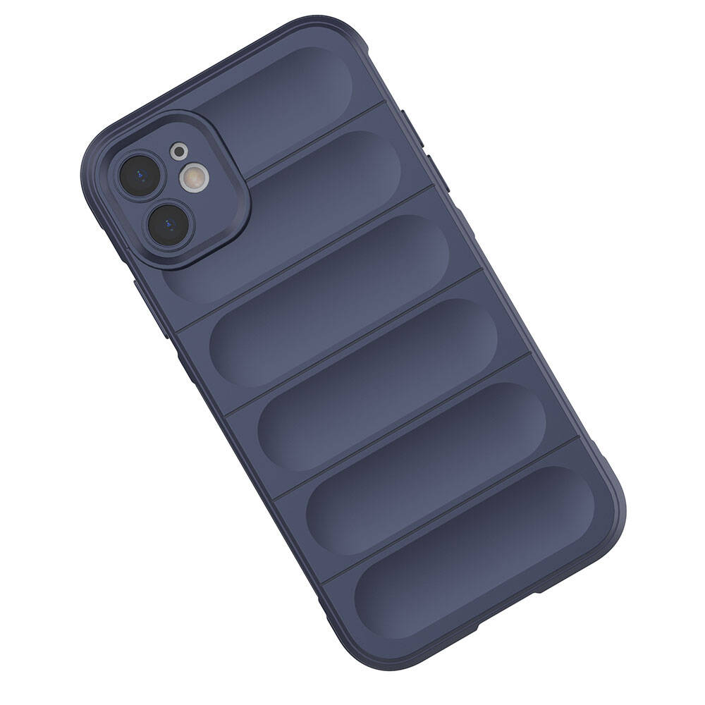 Apple iPhone 11 Kılıf Esnek TPU Oyuklu Arka Yüzey Tasarımlı Zore Etnik Silikon Kapak Kırmızı