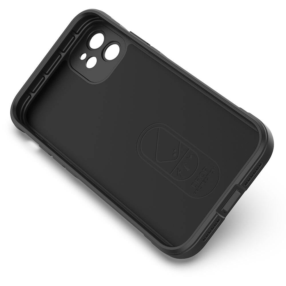 Apple iPhone 11 Kılıf Esnek TPU Oyuklu Arka Yüzey Tasarımlı Zore Etnik Silikon Kapak Kırmızı