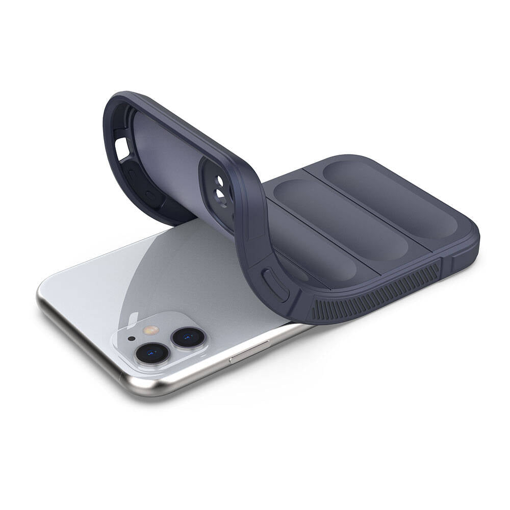 Apple iPhone 11 Kılıf Esnek TPU Oyuklu Arka Yüzey Tasarımlı Zore Etnik Silikon Kapak Kırmızı
