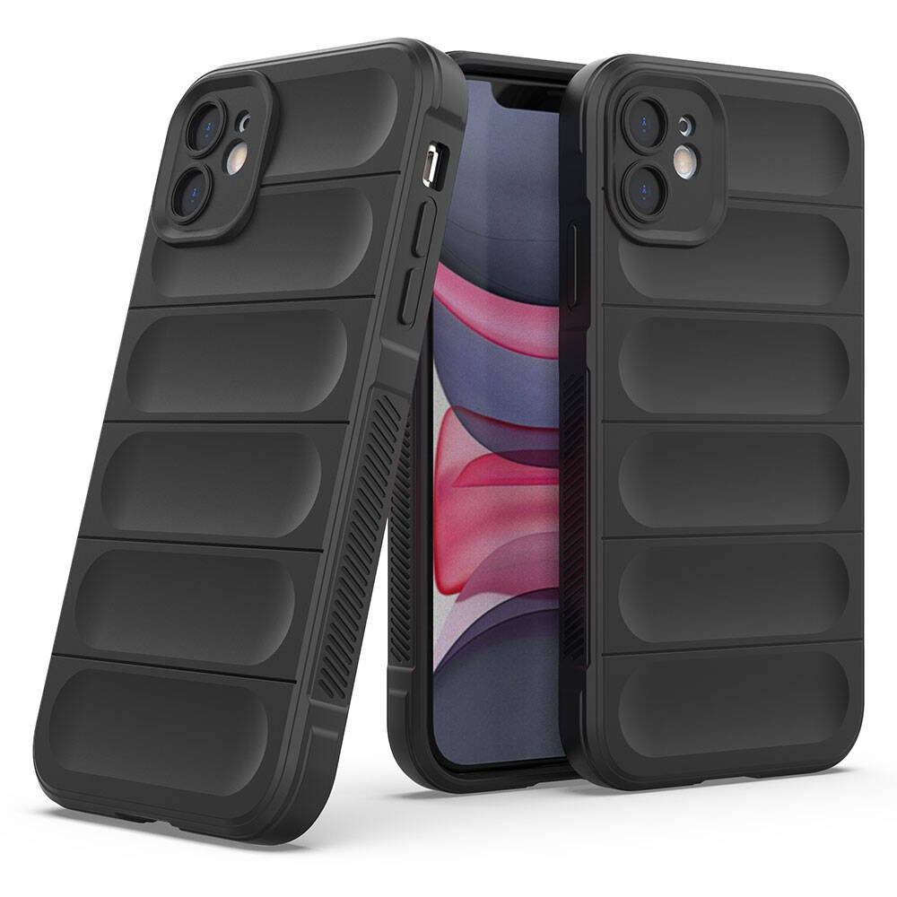 Apple iPhone 11 Kılıf Esnek TPU Oyuklu Arka Yüzey Tasarımlı Zore Etnik Silikon Kapak Kırmızı