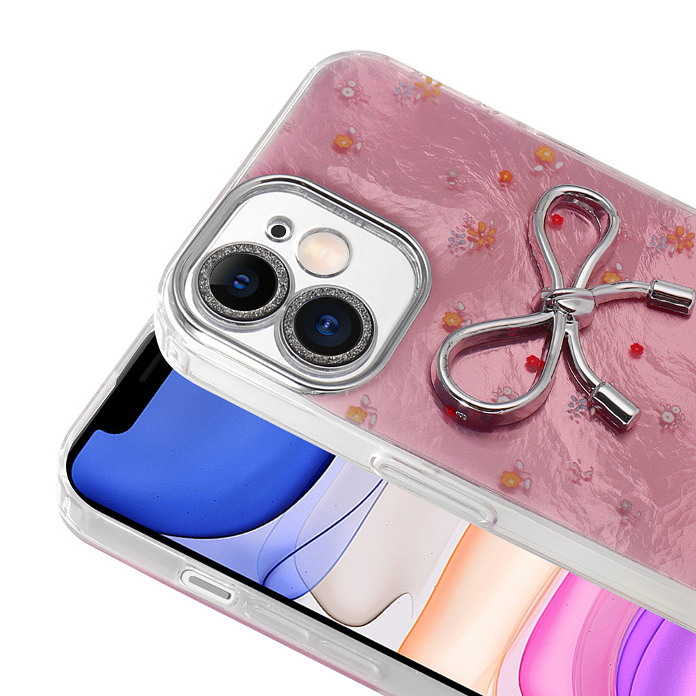 Apple iPhone 11 Kılıf Kamera Korumalı Figürlü Zore Ponti Silikon Kapak Lila