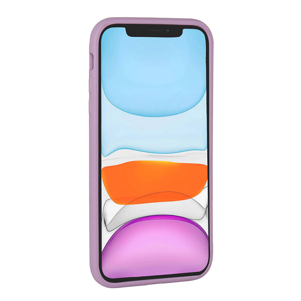 Apple iPhone 11 Kılıf Parlak Taşlı Tasarım Zore Pırlanta Kapak Lila