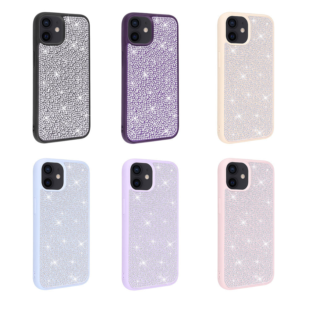 Apple iPhone 11 Kılıf Parlak Taşlı Tasarım Zore Ston Kapak Pembe