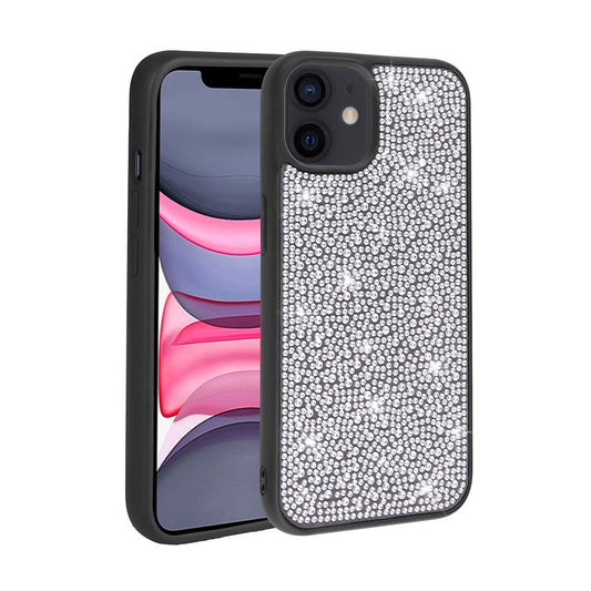 Apple iPhone 11 Kılıf Parlak Taşlı Tasarım Zore Ston Kapak Siyah