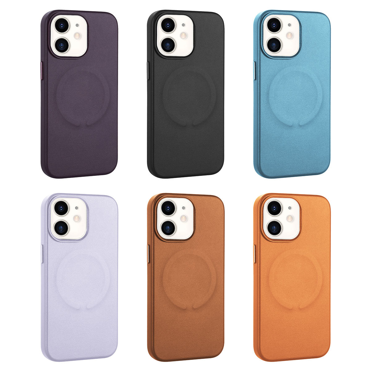 Apple iPhone 11 Kılıf PU Deri Magsafe Wireless Şarj Özellikli Zore Derix Kapak Derin Mor