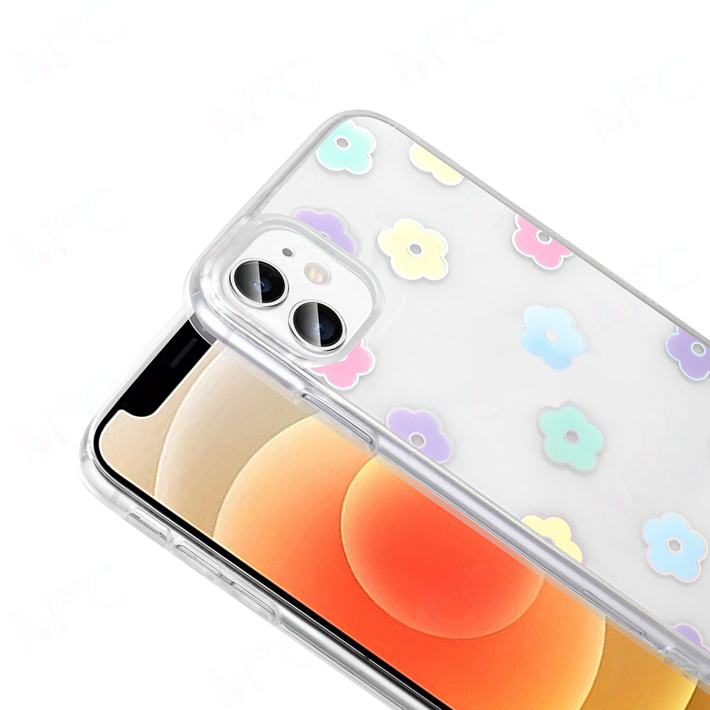 Apple iPhone 11 Kılıf Şeffaf Figürlü Zore Folk Sert Kapak Kalp