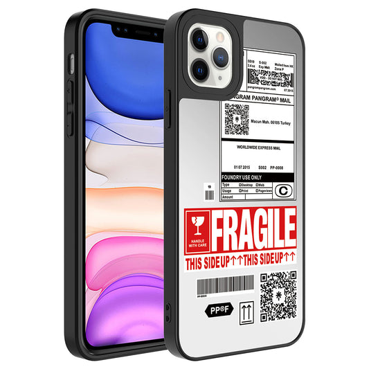 Apple iPhone 11 Pro Kılıf Aynalı Desenli Kamera Korumalı Parlak Zore Mirror Kapak Fragile