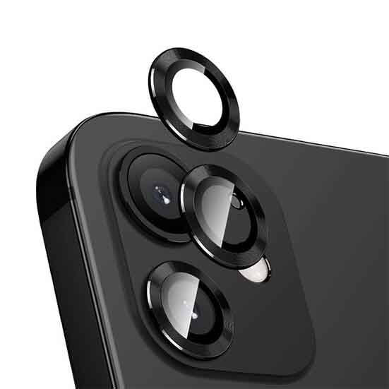 Apple iPhone 12 Mini Zore CL-12 Premium Safir Parmak İzi Bırakmayan Anti-Reflective Kamera Lens Koruyucu Rose Gold