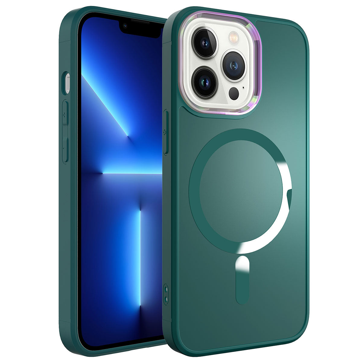 Apple iPhone 12 Pro Max Kılıf Magsafe Wireless Şarj Özellikli Zore Stil Kapak Beyaz