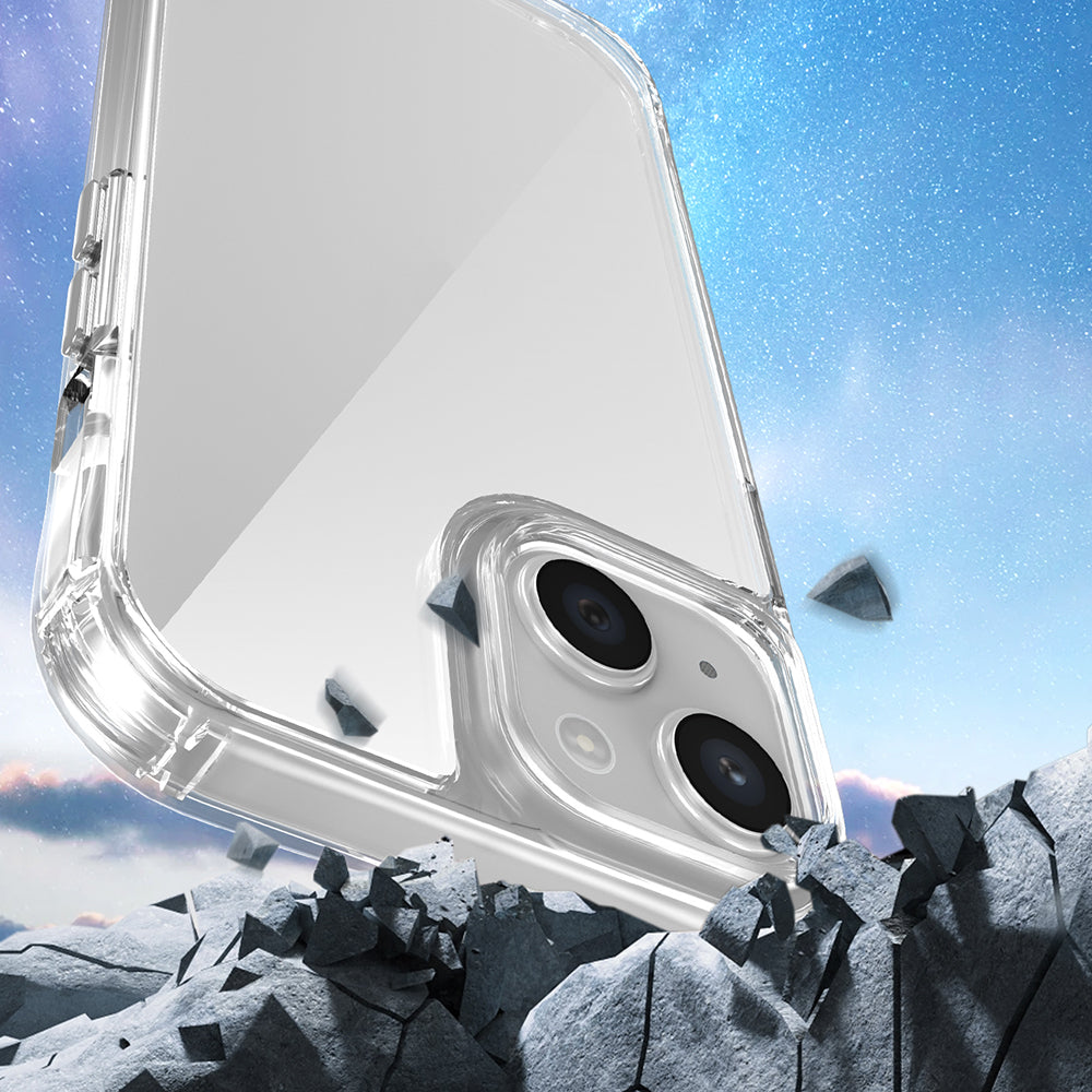 Apple iPhone 13 Kılıf Airbagli Takılabilir Askı Aparatlı Zore Snap Silikon Kapak Şeffaf
