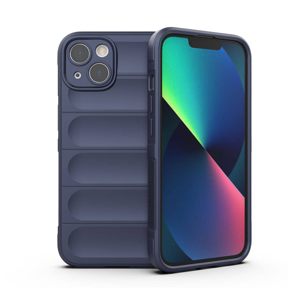 Apple iPhone 13 Kılıf Esnek TPU Oyuklu Arka Yüzey Tasarımlı Zore Etnik Silikon Kapak Siyah