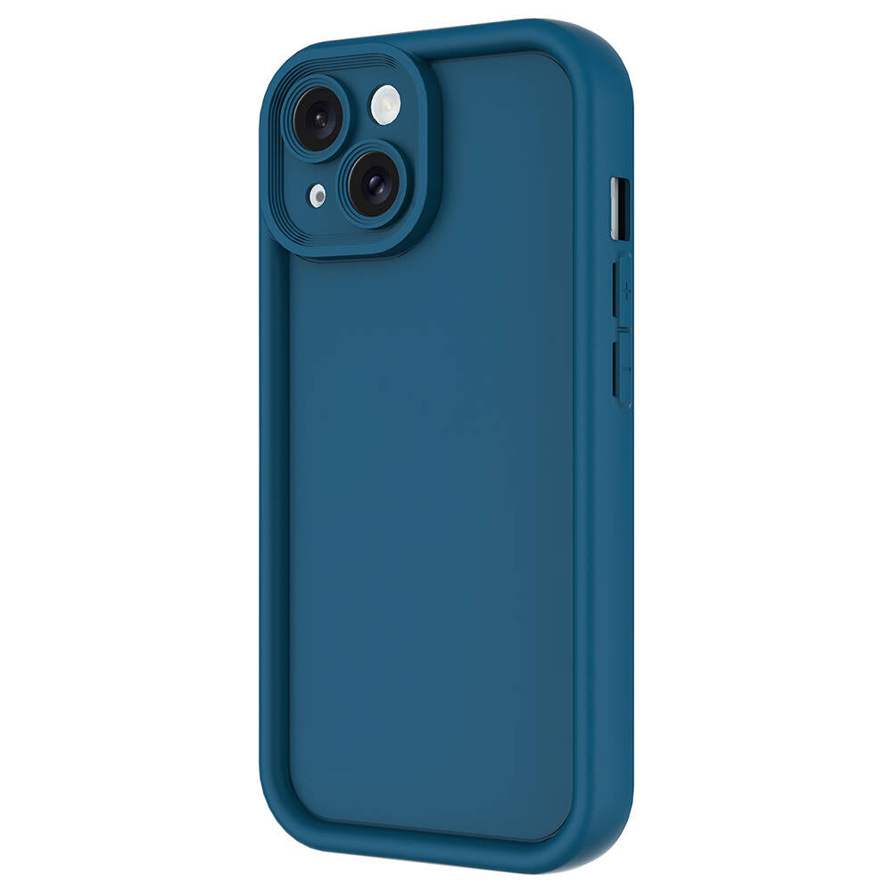 Apple iPhone 13 Kılıf Kamera Korumalı Zore Ananas Kapak Mürdüm