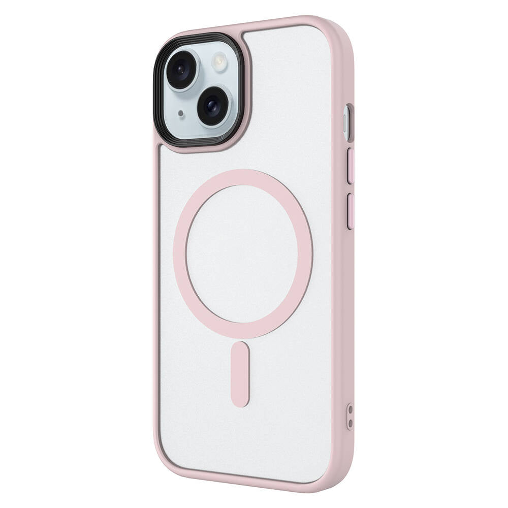 Apple iPhone 13 Kılıf Mat Arka Yüzey Wireless Şarj Özellikli Zore Flet Magsafe Kapak Gri
