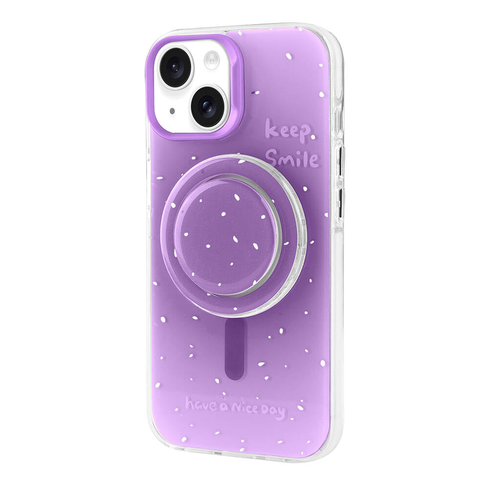 Apple iPhone 14 Kılıf M-safe Şarj Özellikli Tak-Çıkar Pop Soketli Zore Tiktok Kapak