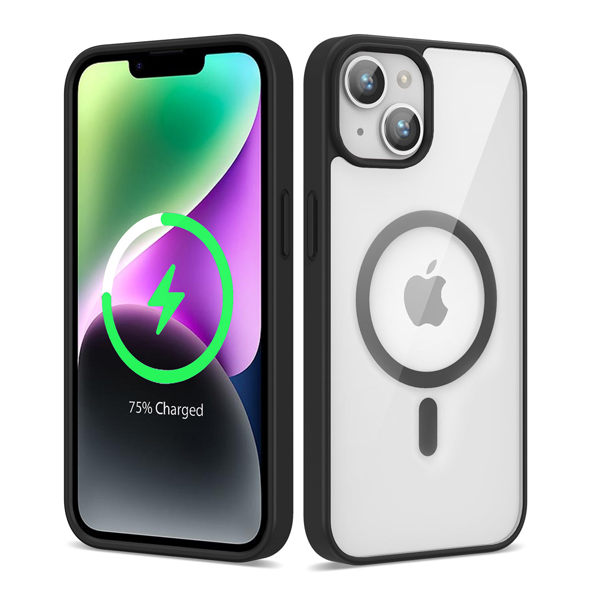 Apple iPhone 14 Kılıf Magsafe Wireless Şarj Özellikli Silikon Zore Ege Kapak Açık Mavi