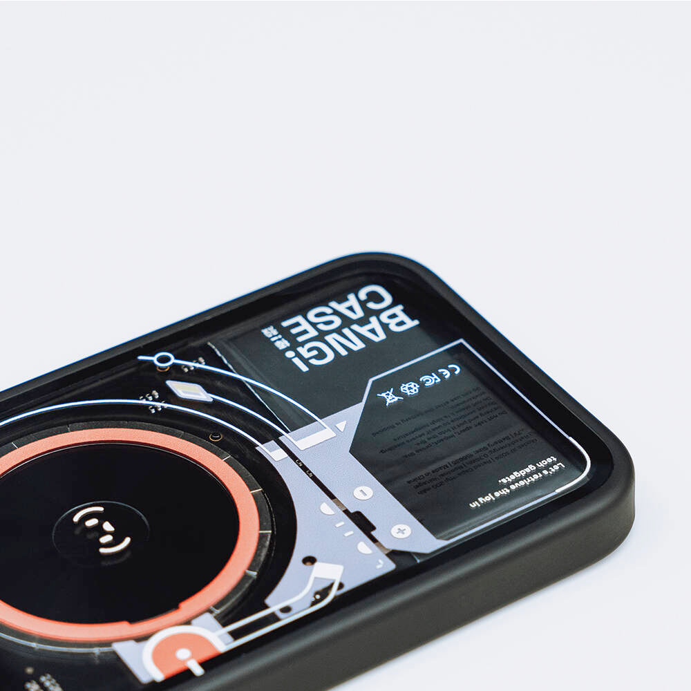 Apple iPhone 14 Pro Kılıf Özelleştirilebilir 3 Fonksiyonlu Bluetooth Bağlantılı Bitmo Lab Bangcase Akıllı Magsafe Kapak Siyah