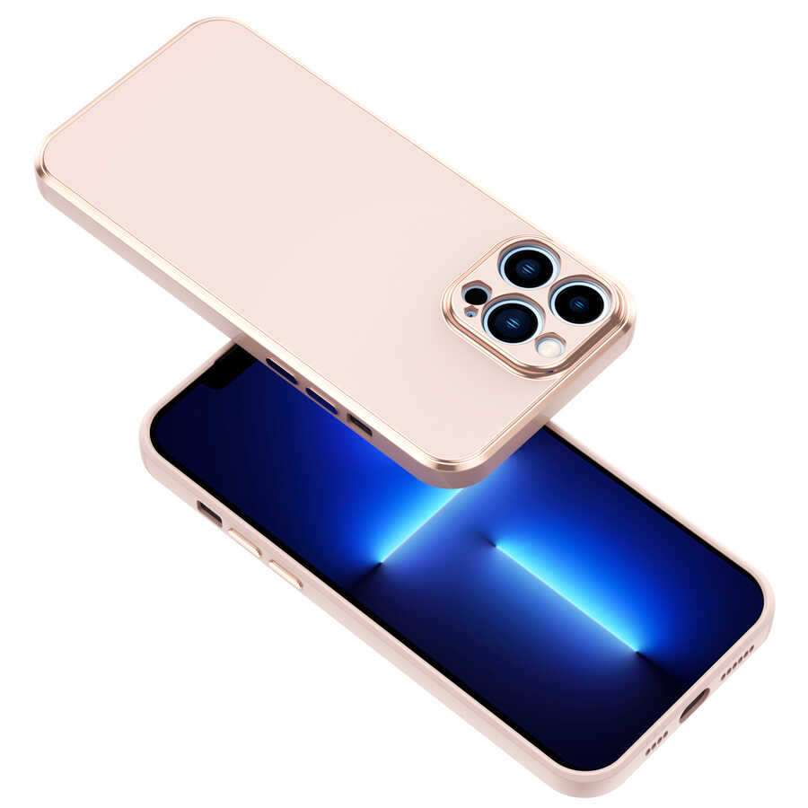 Apple iPhone 14 Pro Kılıf Zore Bark Kapak Rose Gold