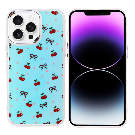 Apple iPhone 14 Pro Max Kılıf Airbag Tasarımlı Zore Hadra Kapak Kiraz