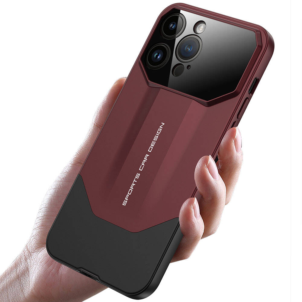 Apple iPhone 14 Pro Max Kılıf Çift Parçalı Zore Ays Pro İkili Kapak Kırmızı-Siyah
