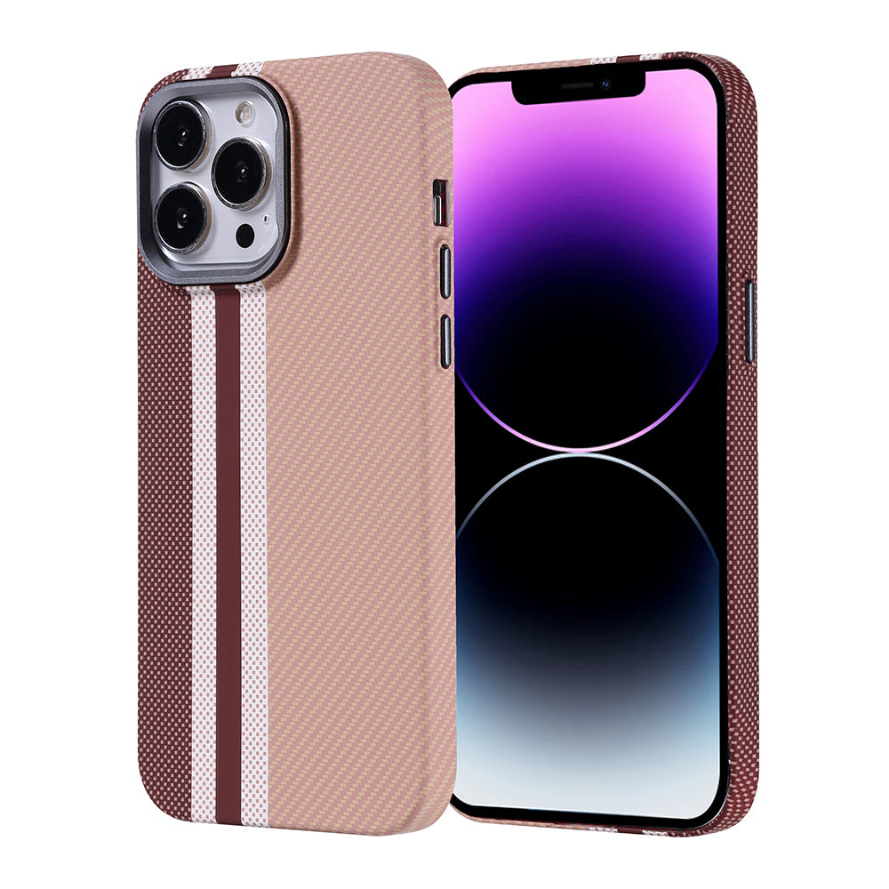 Apple iPhone 14 Pro Max Kılıf Magsafe Şarj Özellikli Karbon Fiber Görünümlü Zore Nekst Kapak Siyah