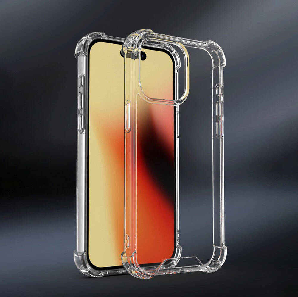 Apple iPhone 15 Kılıf Zore Nitro Anti Shock Silikon Renksiz