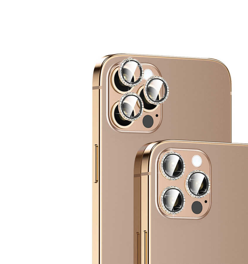 Apple iPhone 15 Plus Zore CL-06 Kamera Lens Koruyucu Sarı