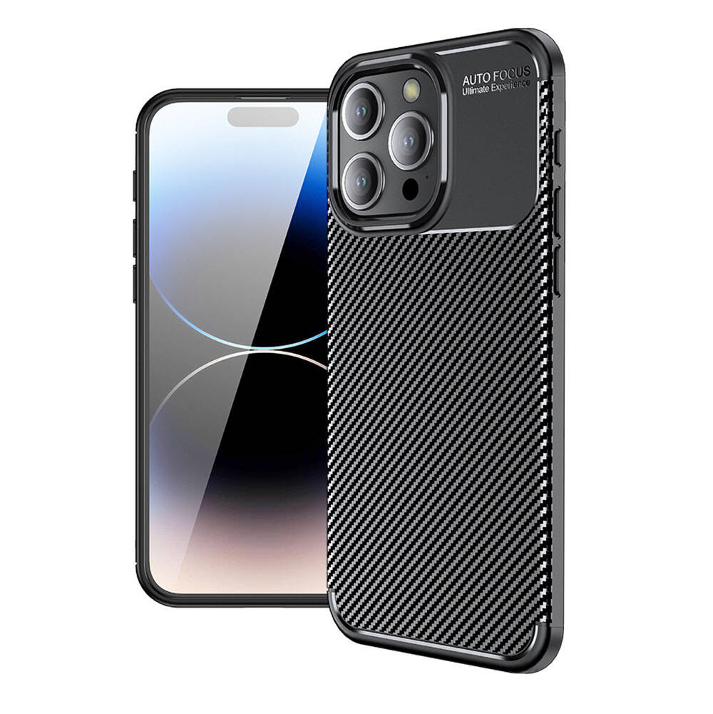 Apple iPhone 15 Pro Kılıf Zore Negro Silikon Kapak Siyah