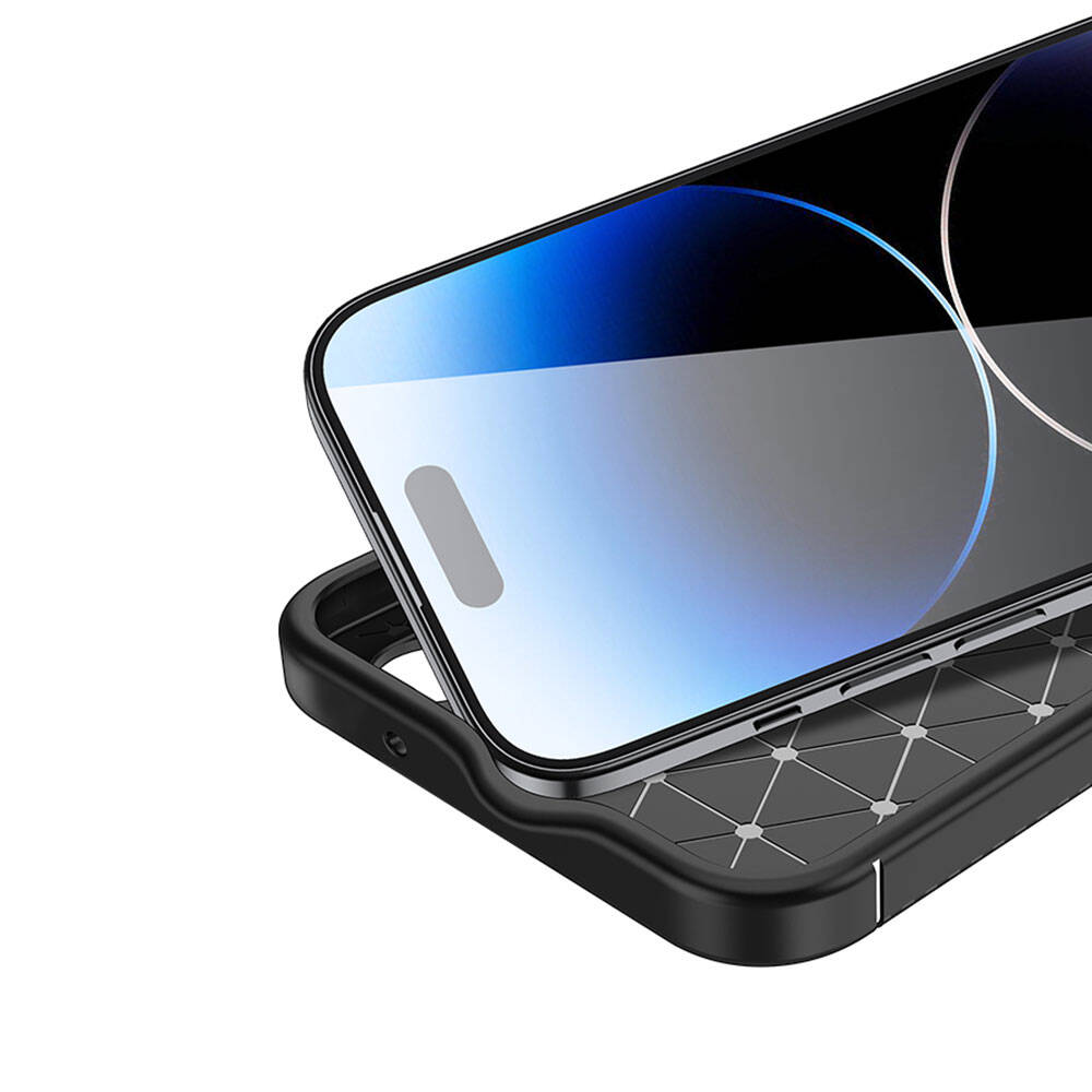 Apple iPhone 15 Pro Kılıf Zore Negro Silikon Kapak Siyah