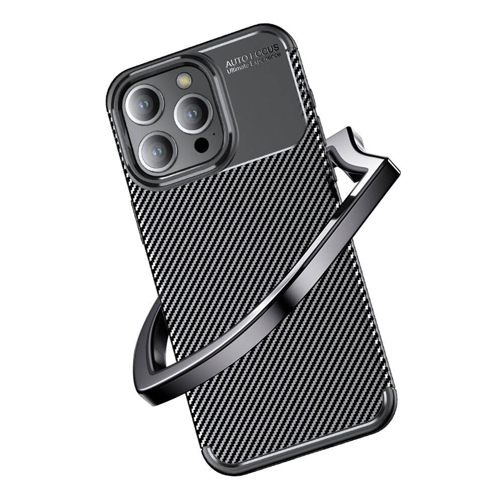 Apple iPhone 15 Pro Kılıf Zore Negro Silikon Kapak Siyah