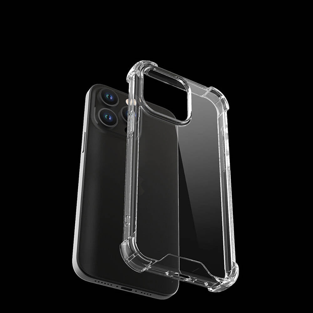 Apple iPhone 15 Pro Kılıf Zore Nitro Anti Shock Silikon Renksiz