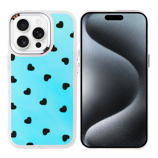 Apple iPhone 15 Pro Max Kılıf Airbag Tasarımlı Zore Hadra Kapak Kalp